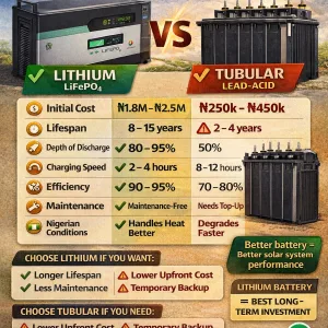 Lithium vs Tubular Battery in Nigeria (2026): Which Should You Choose?